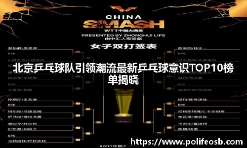 北京乒乓球队引领潮流最新乒乓球意识TOP10榜单揭晓